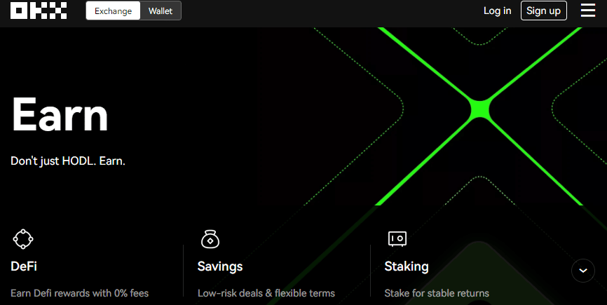 OKX defi yield aanbieder