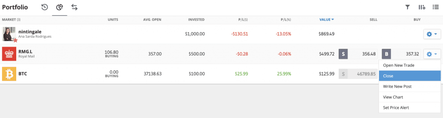 Aandelen Kopen in eToro