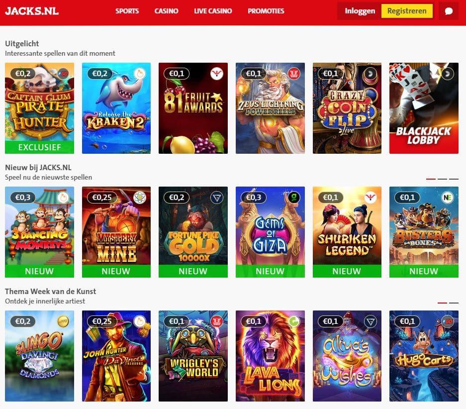 Online Casino met Gratis Startgeld