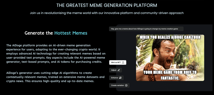 AiDoge Meme Generator