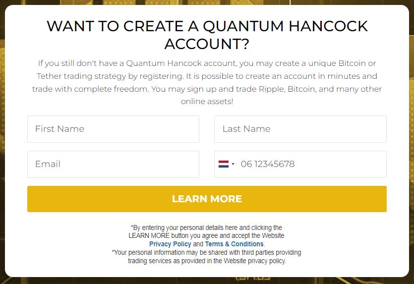 Quantum Hancock Review Account Aanmaken