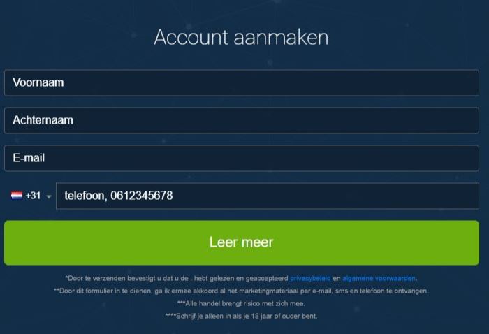 Crypto Nation Account Aanmaken