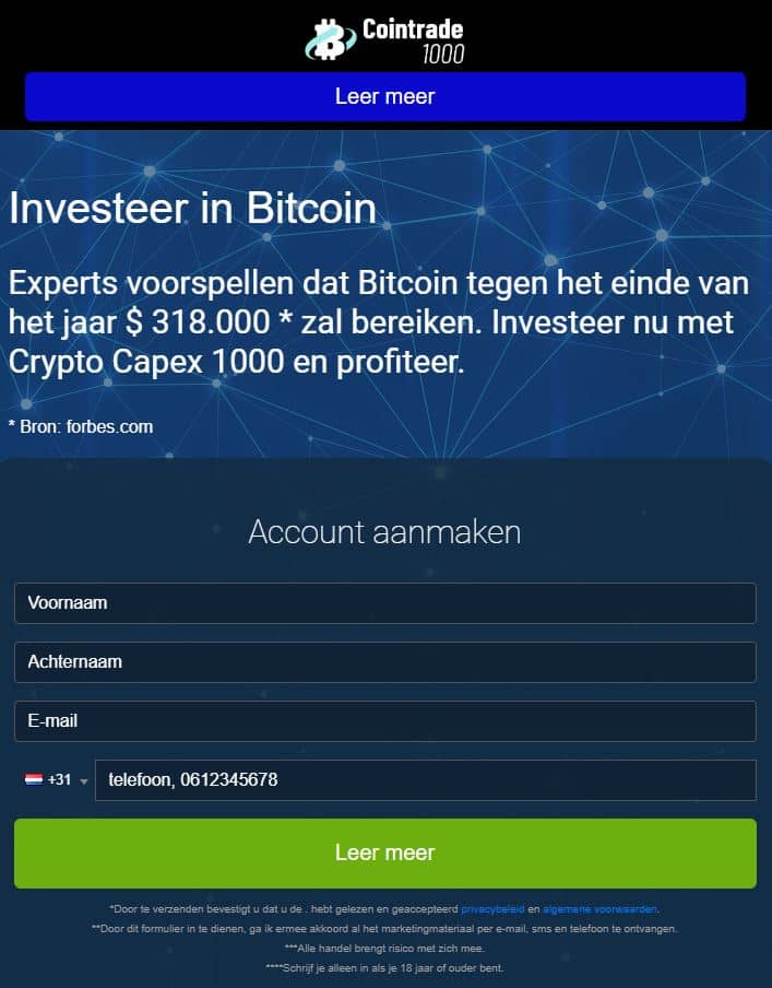 Cointrade1000 Account