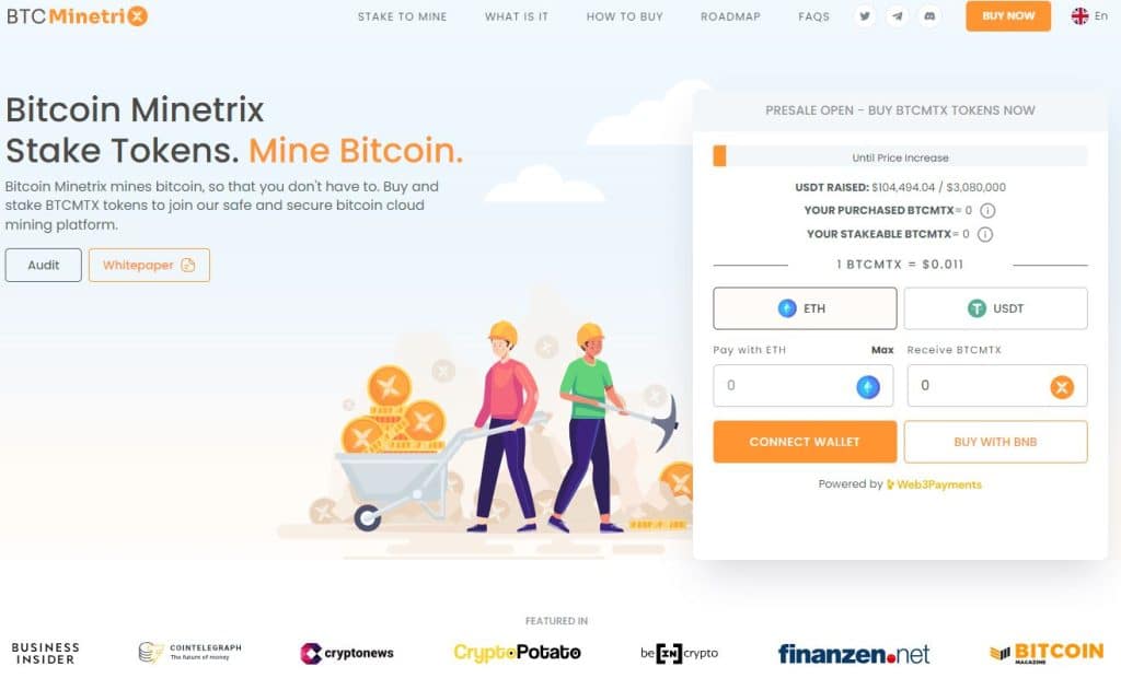 bitcoin minetrix nieuwe cryptomunten