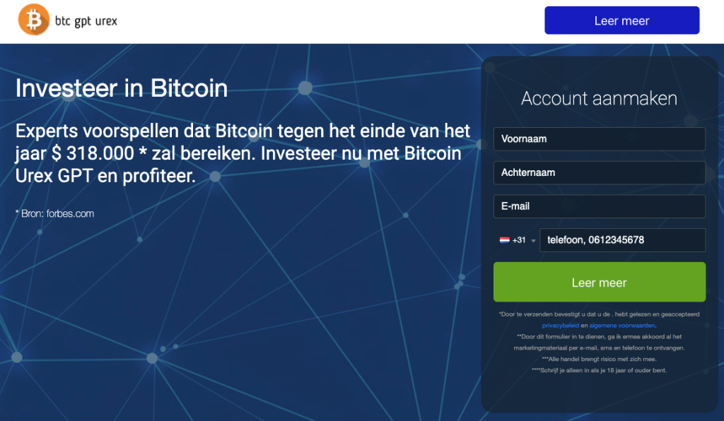 Bitcoin Urex GPT Account