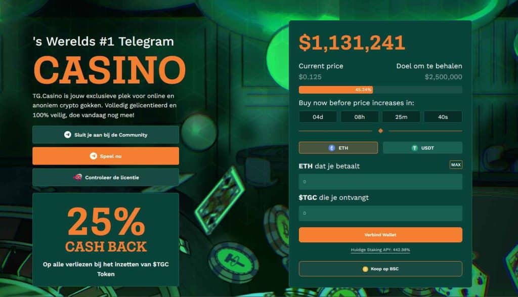 TG.Casino startpagina