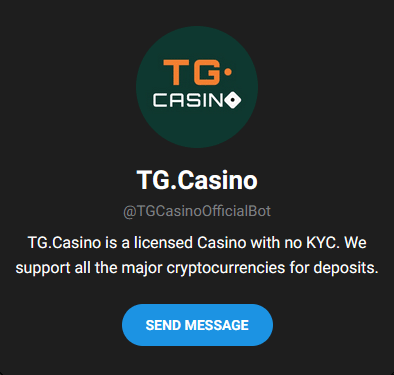 TG.Casino telegram bot aanmelden