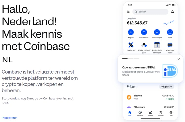 Coinbase, beste trading platform Nederland