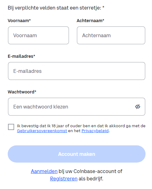 Coinbase account aanmaken, hoe crypto kopen Nederland