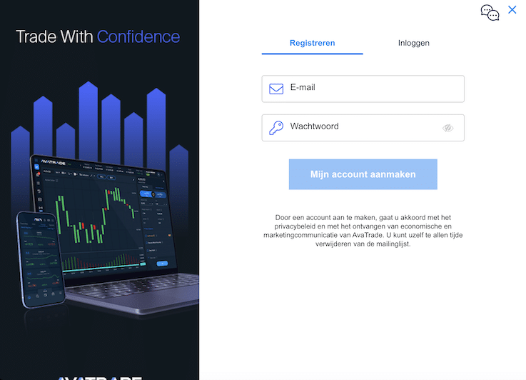 Avatrade registreren