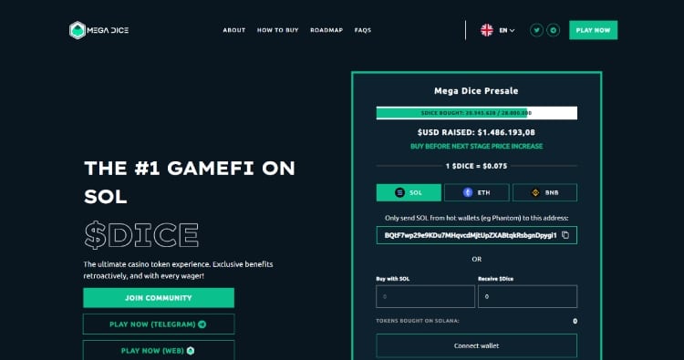 Mega Dice Token, beleggen in cryptocurrency