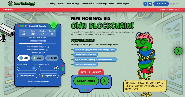 Pepe Unchained welke crypto gaat stijgen