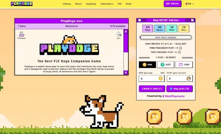 PlayDoge, beleggen in cryptocurrency