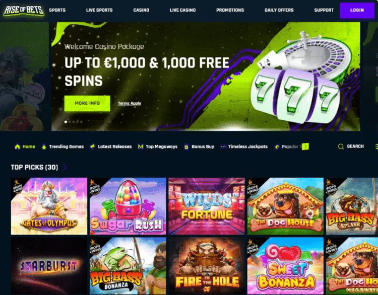 Rise of Bets Online Casino Mastercard