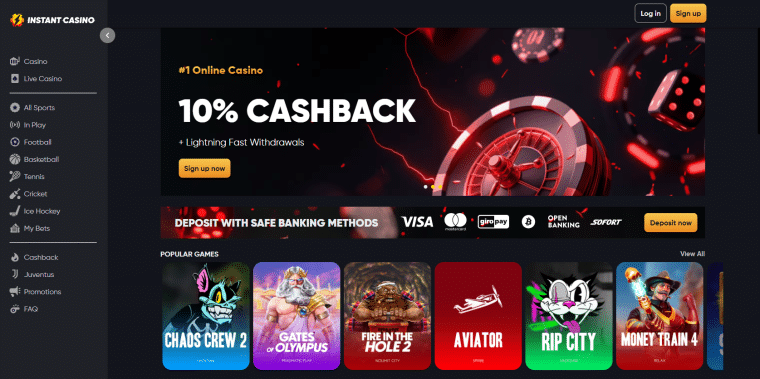 Instant Casino, beste bitcoin casino