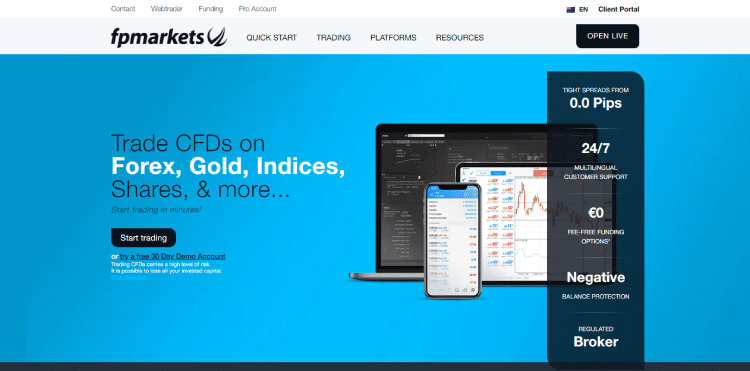 FP Markets, ETF beleggen