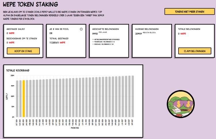 WEPE token staking