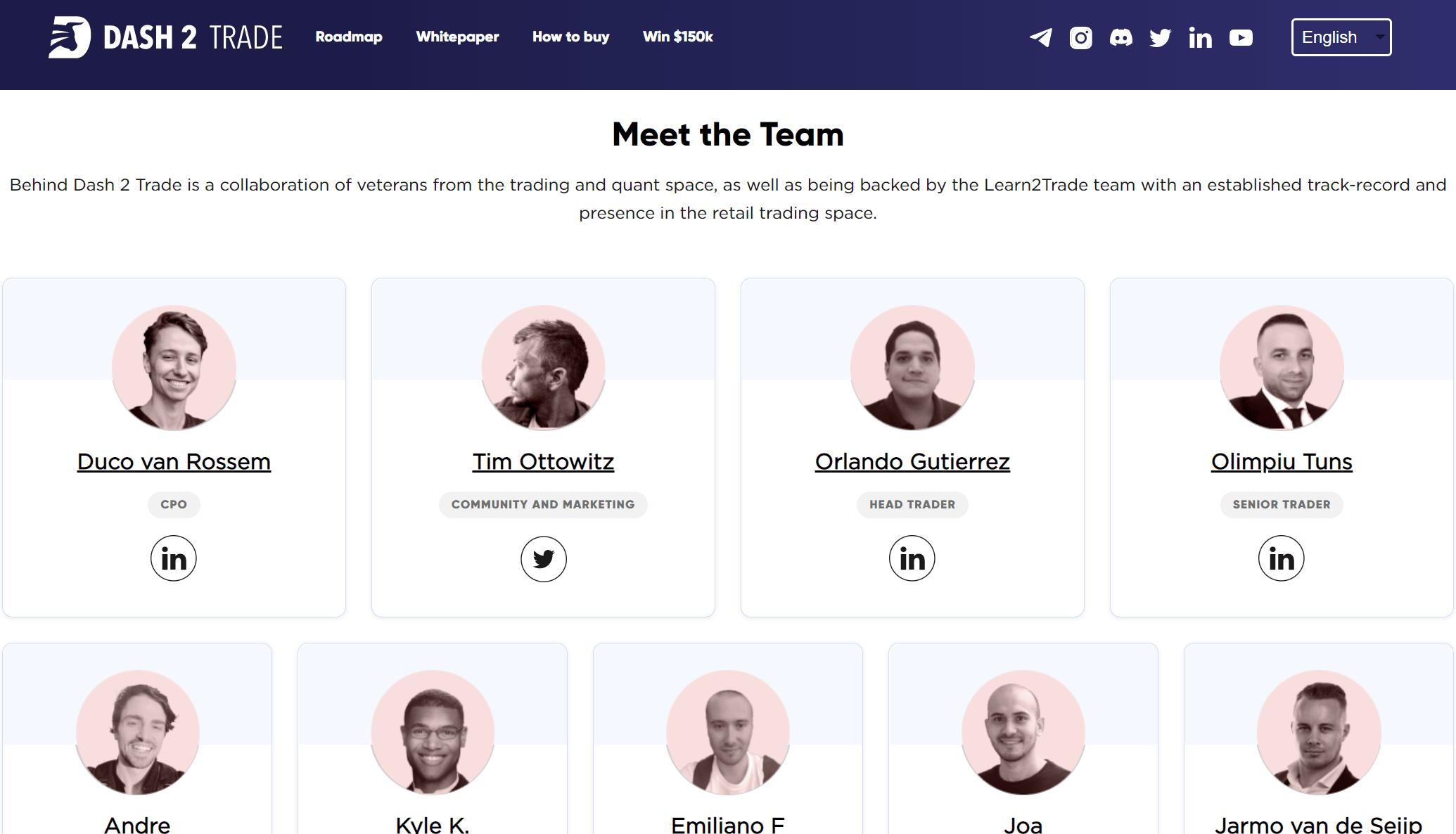 dash 2 trade team