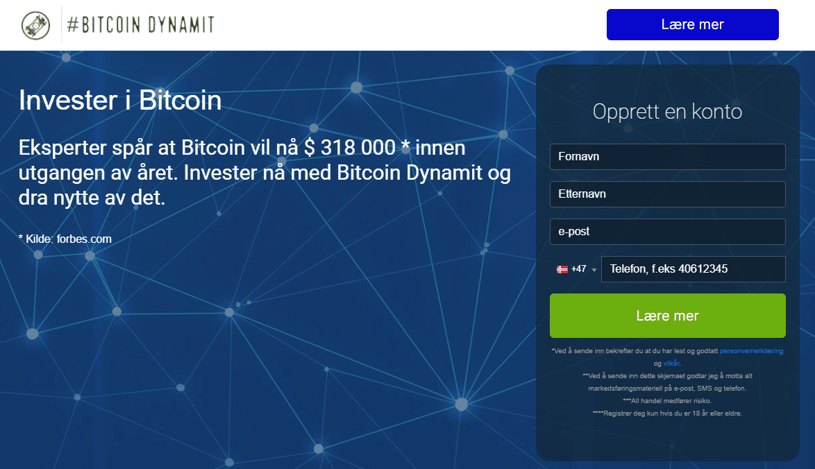 bitcoin dynamit anmeldelse nettside