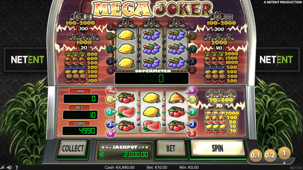 mega joker spill casino automat