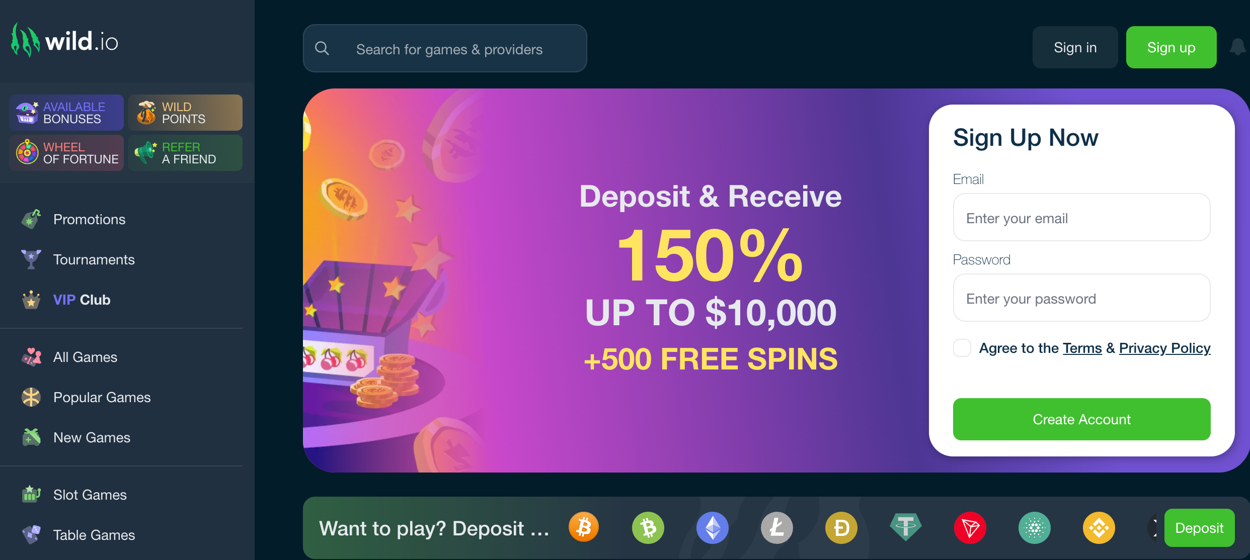 wild.io casino