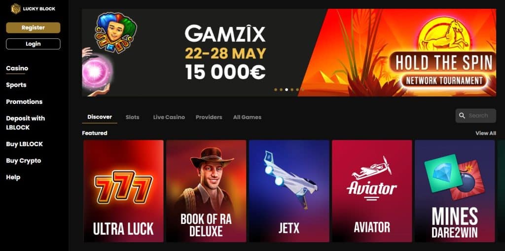 lucky block casino krypto