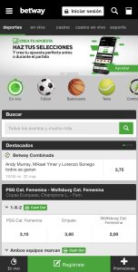 App de apuestas deportivas celular