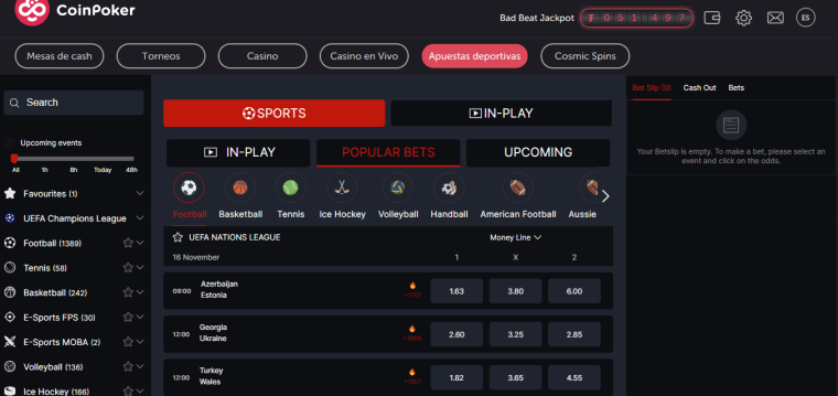 Coinpoker Apuestas