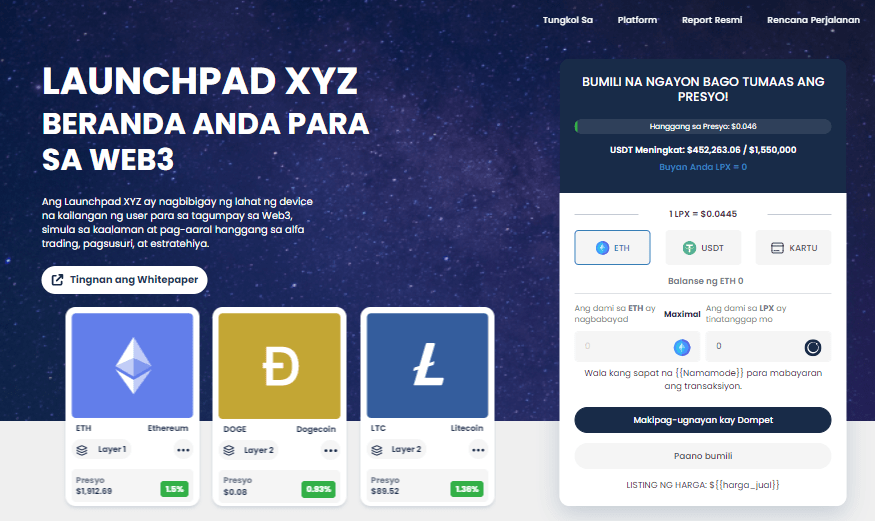 Launchpad XYZ (LPX) - Tahanan ng Pamumuhunan para sa Lahat ng Bagay na may Kinalaman sa Web3