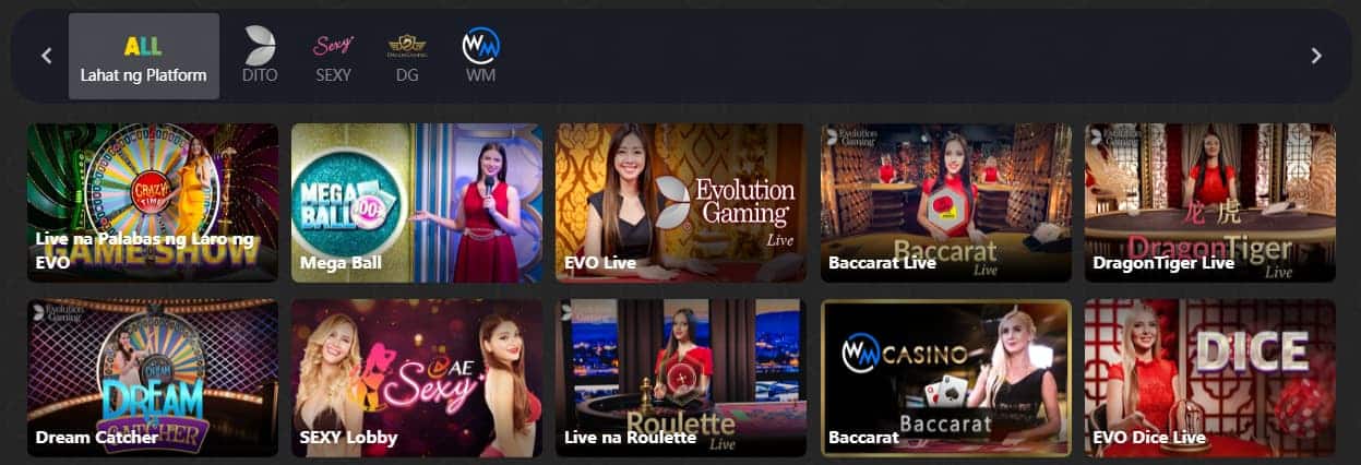 Mga Live Dealer Casino sa Pilipinas