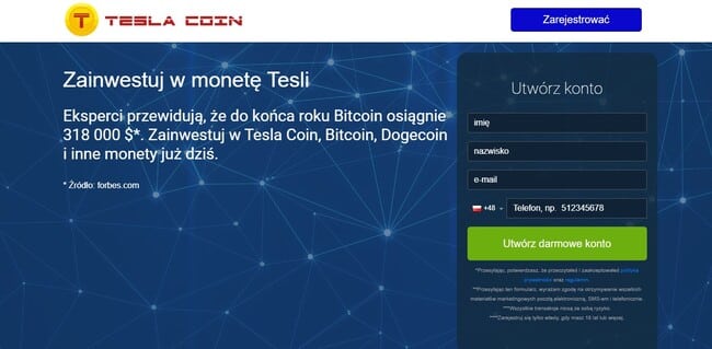 tesla coin strona główna