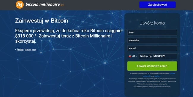 bitcoin millionair strona główna