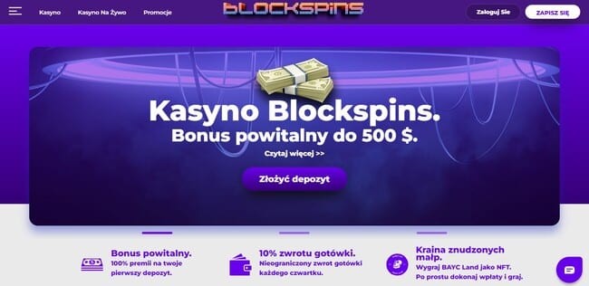 blockspins strona główna