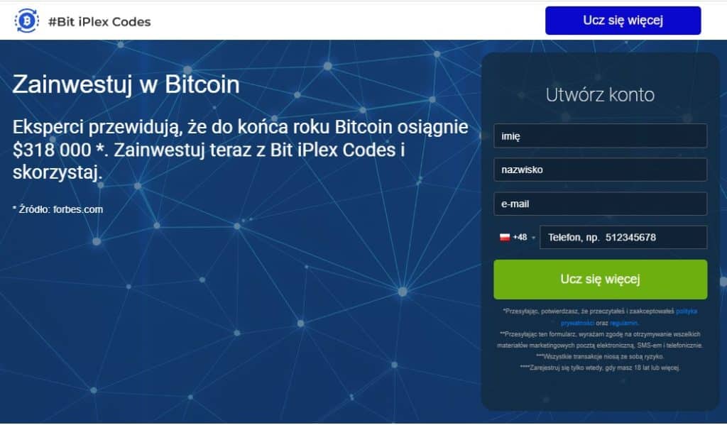 Bit iPlex Codes strona główna