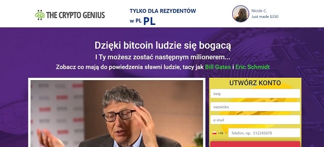 Crypto Genius strona główna