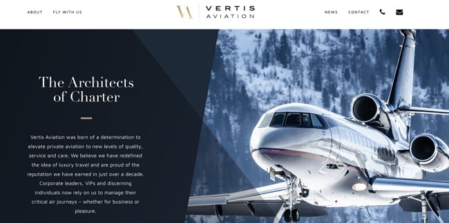 Vertis Aviation strona główna