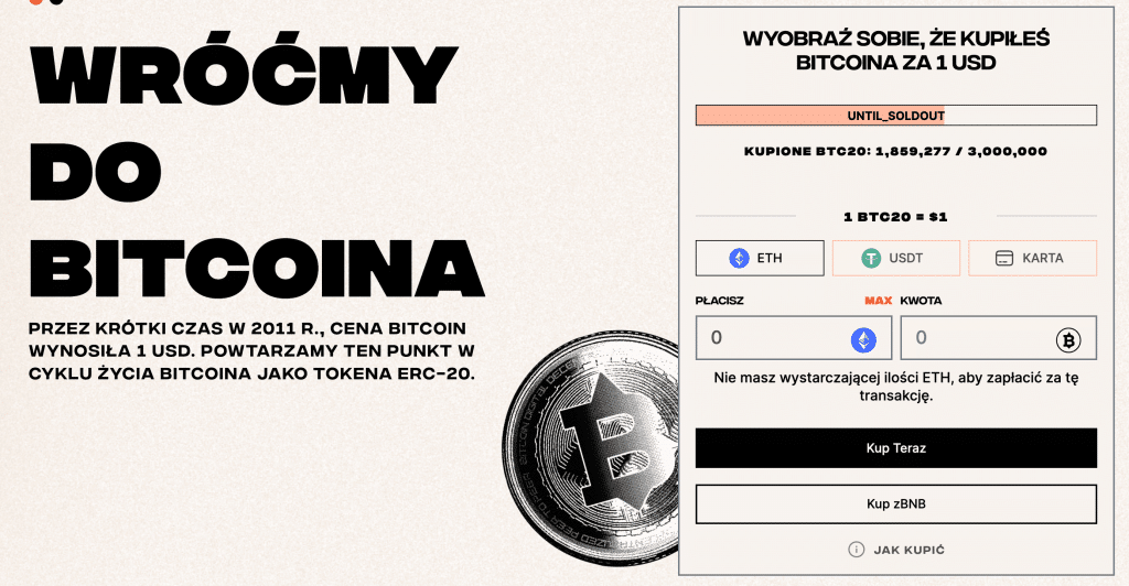 BTC20 strona główna po polsku