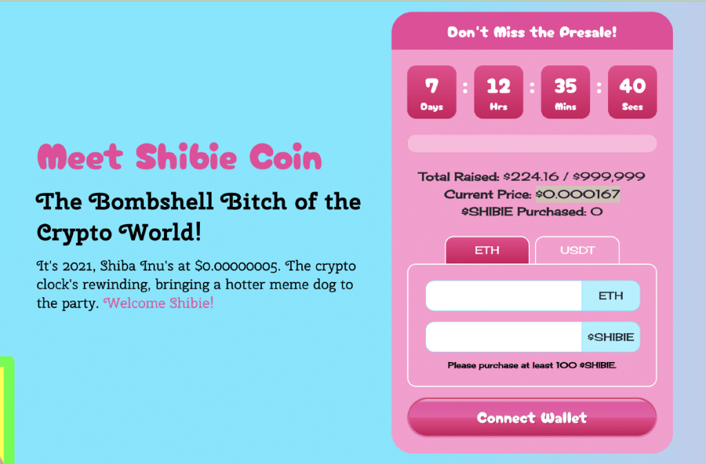 Shibie Token przedsprzedaż