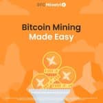 Slogan reklamowy i obrazek Bitcoin Mining Made Easy