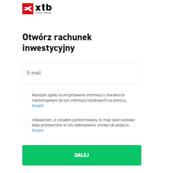 XTB otwórz rachunek