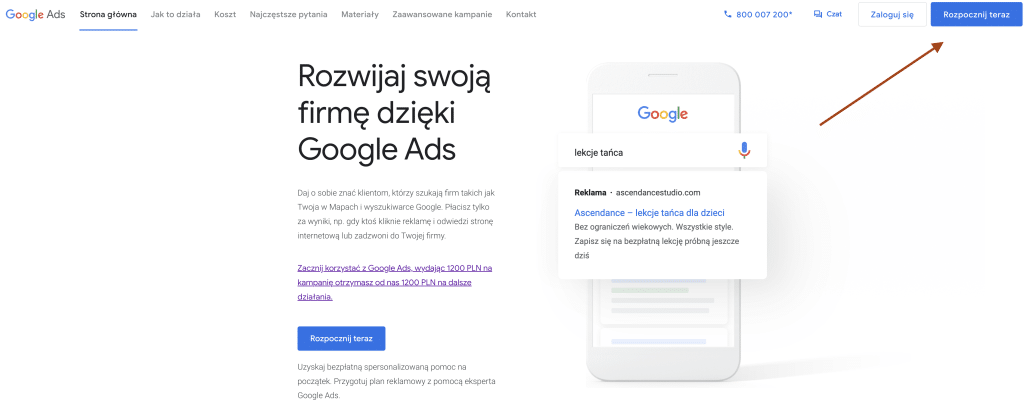 kampanie adwords