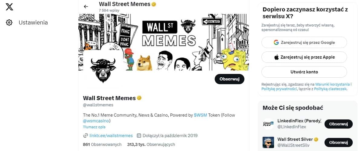 Wall Street Memes na X