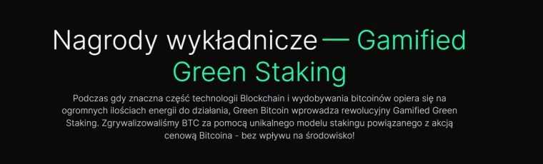 Green Bitcoin gamifikacja