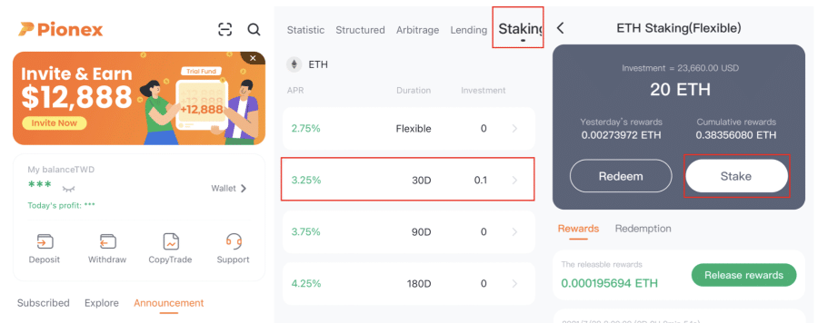 staking eth