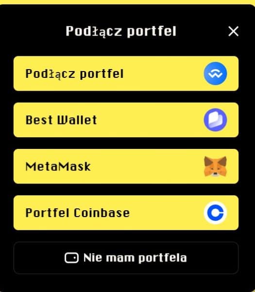 podlacz portfel meemcoina