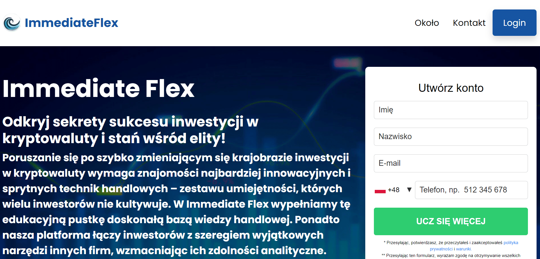 immediate flex strona główna