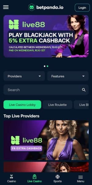 Betpanda na mobile