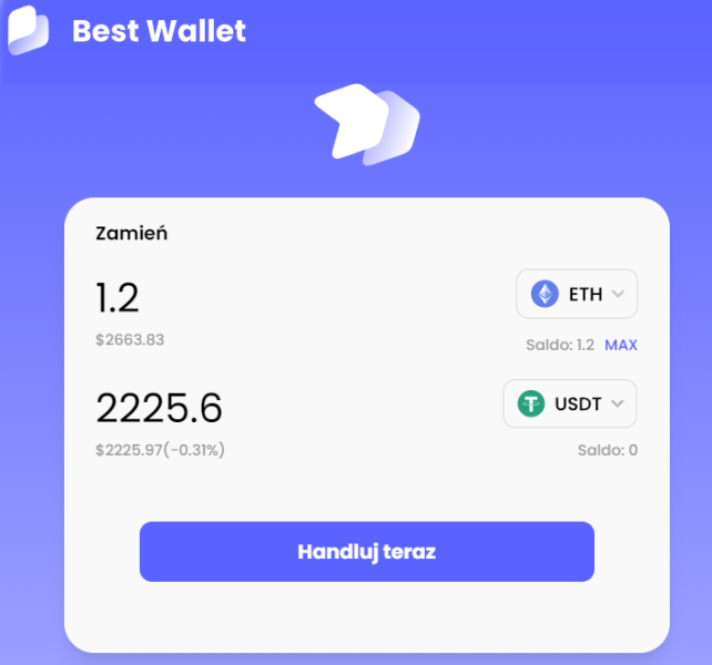 gielda kryptowalut w best wallet