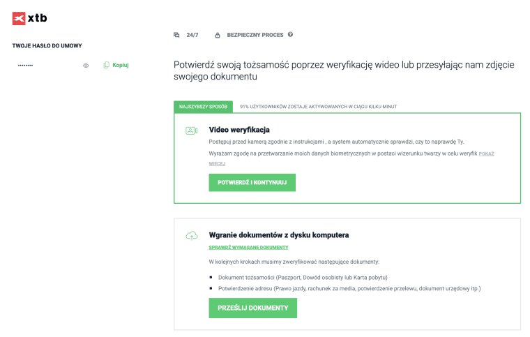 krok 2 weryfikacja tozsamosci w xtb