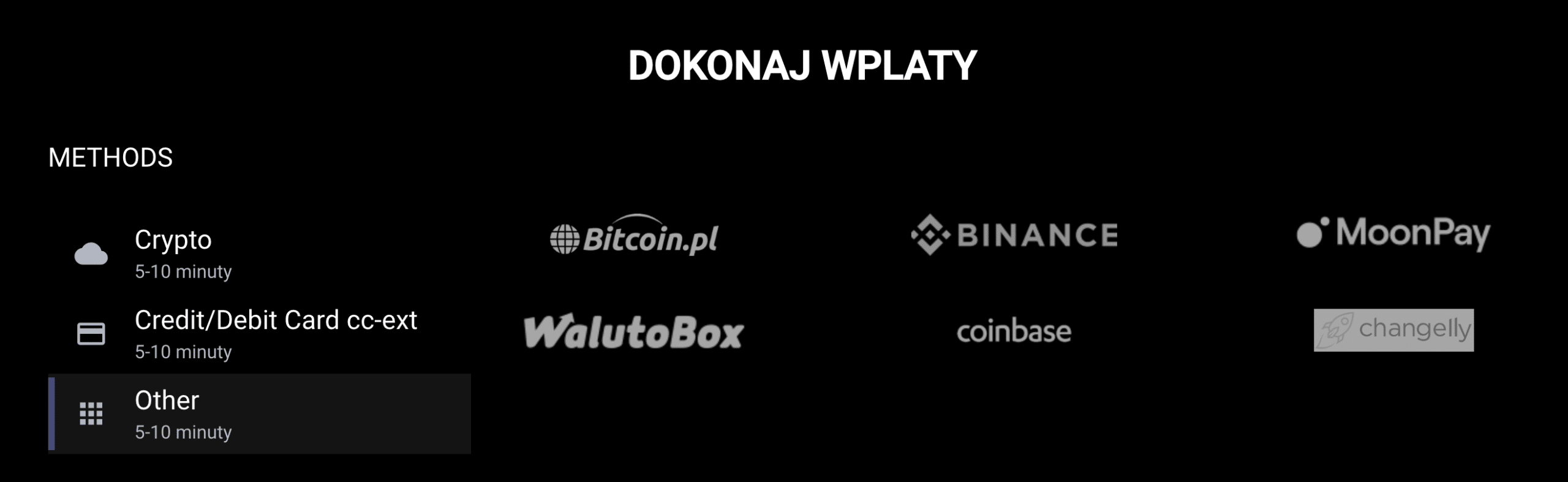 wplata depozytu Ai Chain Trader